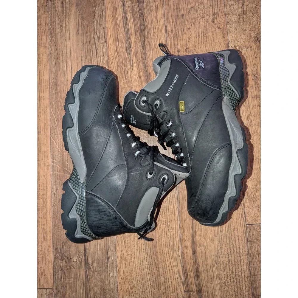 Reebok Work RB1067 Tiahawk Mens Waterproof Composite Toe Boots‎ Black Size 9 M